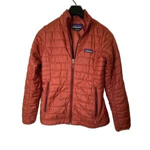 Patagonia Nano Puff jacket burl red women's size XS